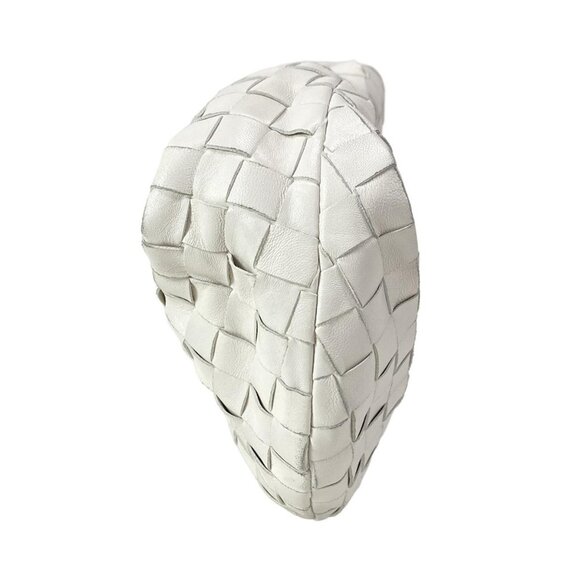 Auth BOTTEGA VENETA Mini The Jodi - White Leather B********* Handbag - Picture 4 of 16